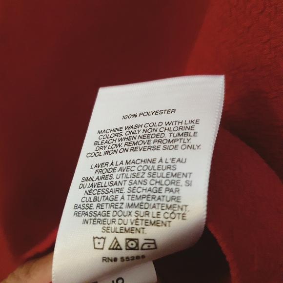 Express Statement Sleeve Blouse| Red | Size XL - Picture 5 of 6